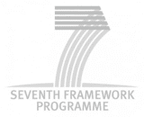 Logo mit einer stilisierten Zahl Sieben über den Worten „Siebtes Rahmenprogramm“ in Großbuchstaben.